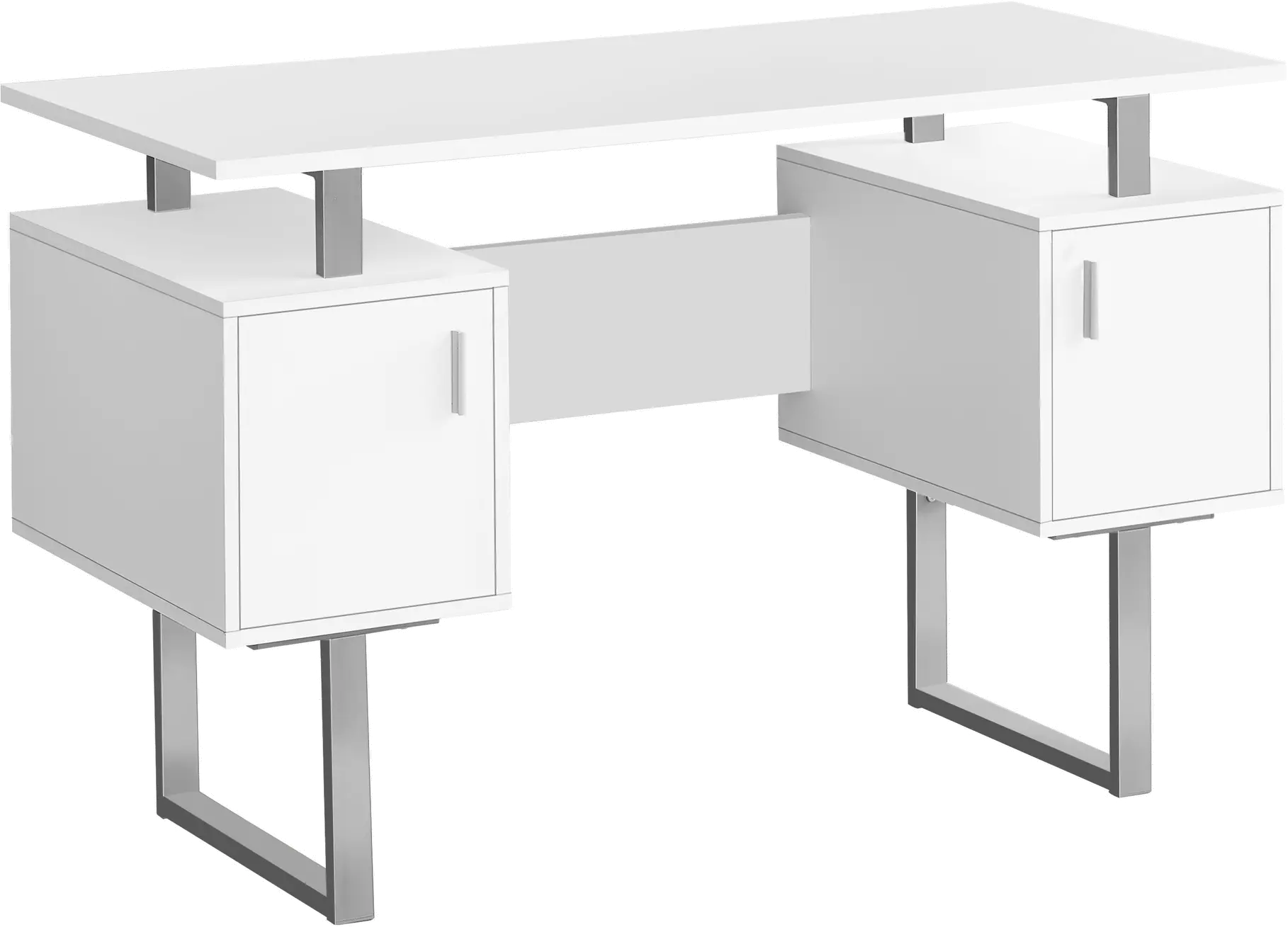 Billie White 48-Inch Modern Office Desk-1