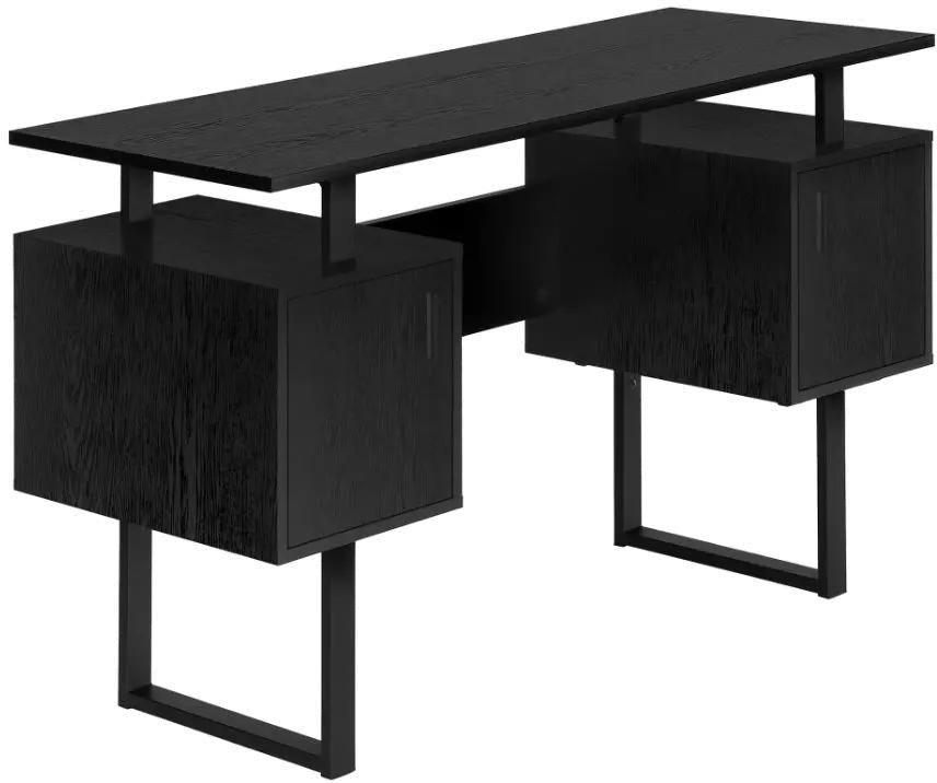 Billie Black 48-Inch Modern Office Desk-3