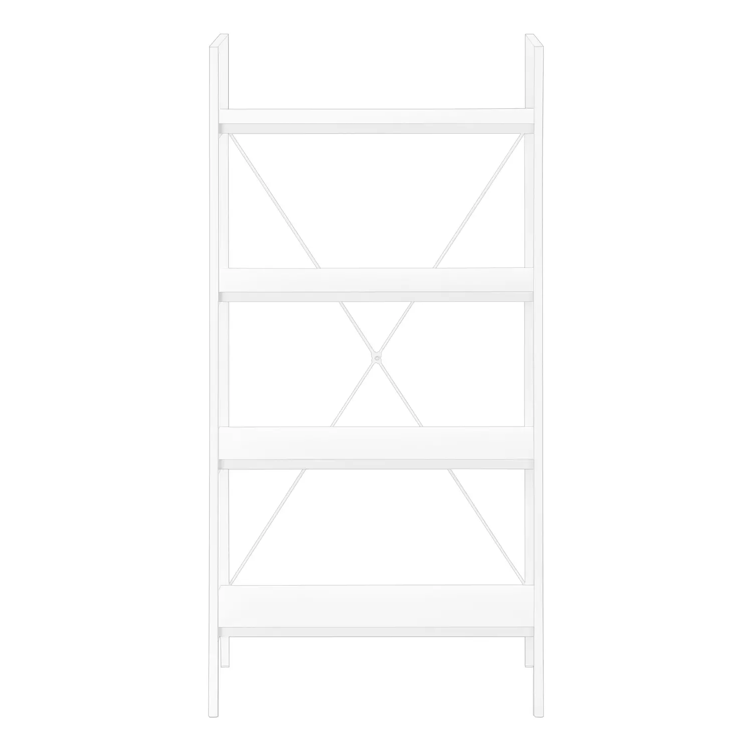 Winston 48  White Bookshelf-1