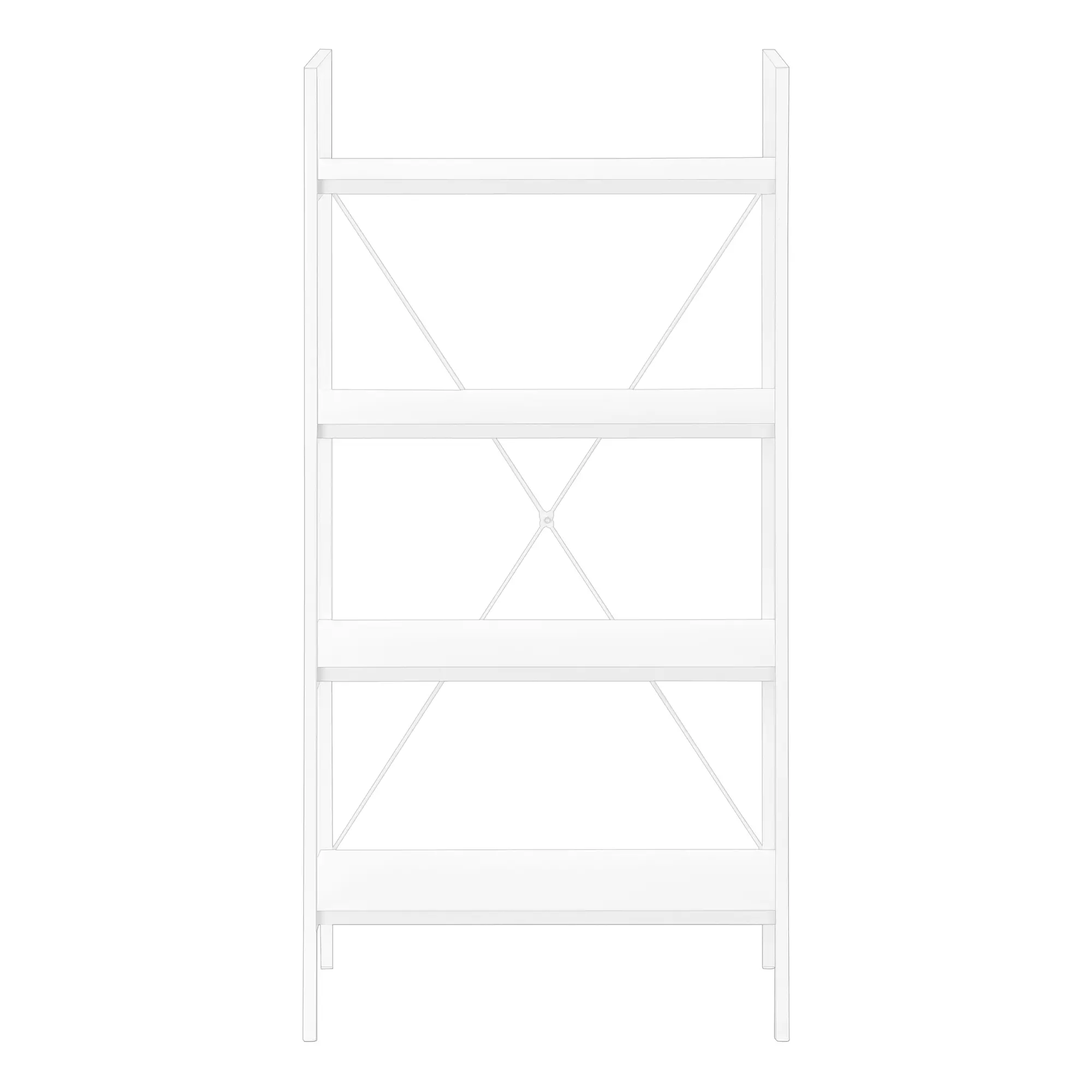 Winston 48  White Bookshelf-2