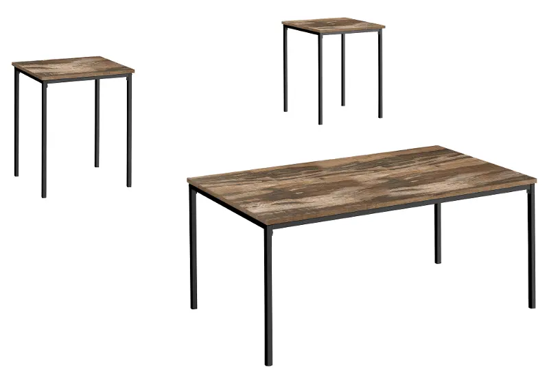 Carly Brown Tables, Set of 3