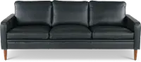 Volcano Blue Leather Sofa