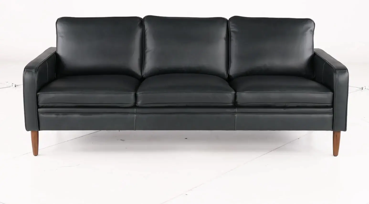 Volcano Blue Leather Sofa-5