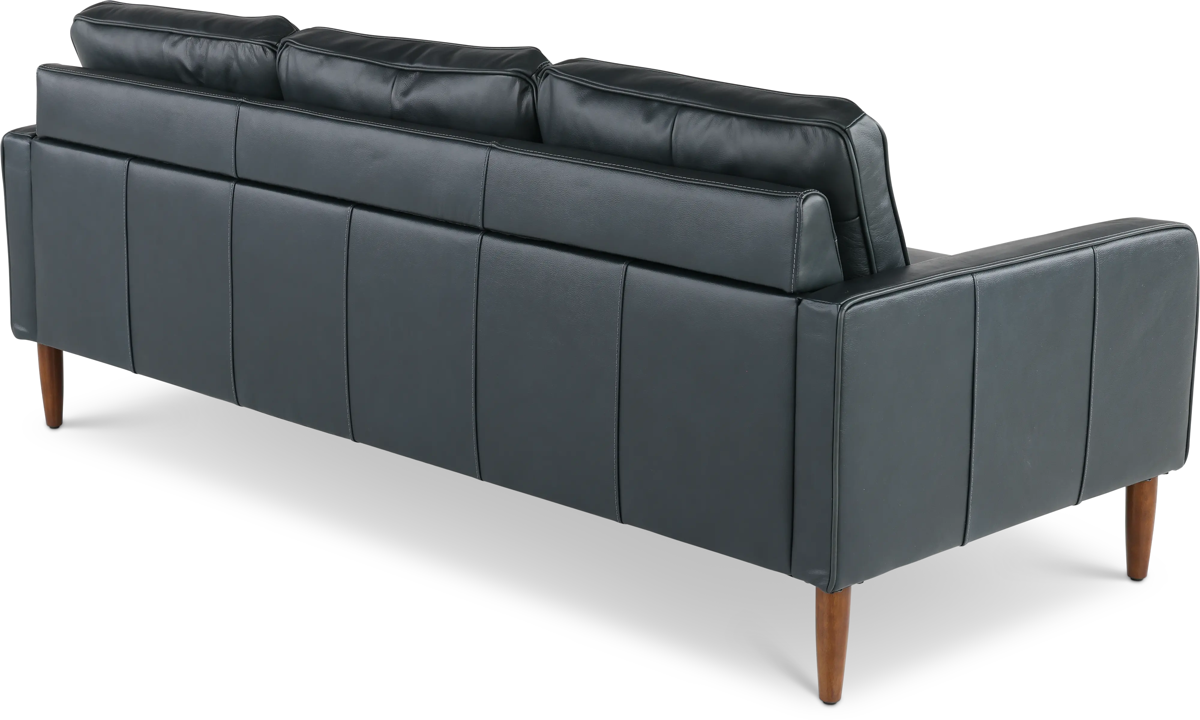 Volcano Blue Leather Sofa-6