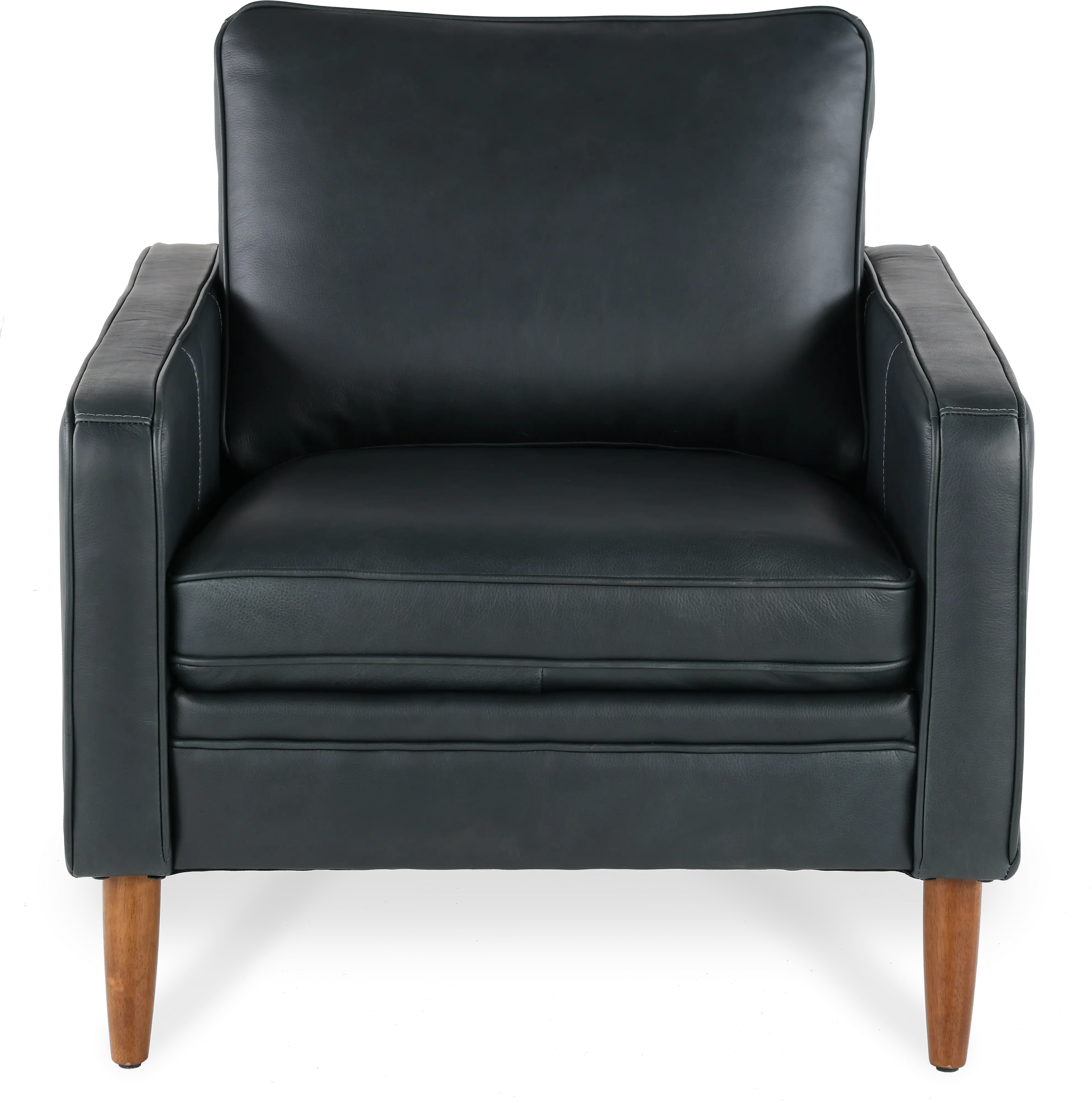 Volcano Blue Leather Chair-1