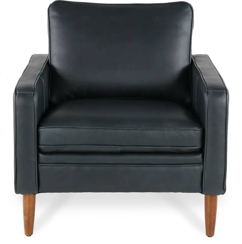 Volcano Blue Leather Chair