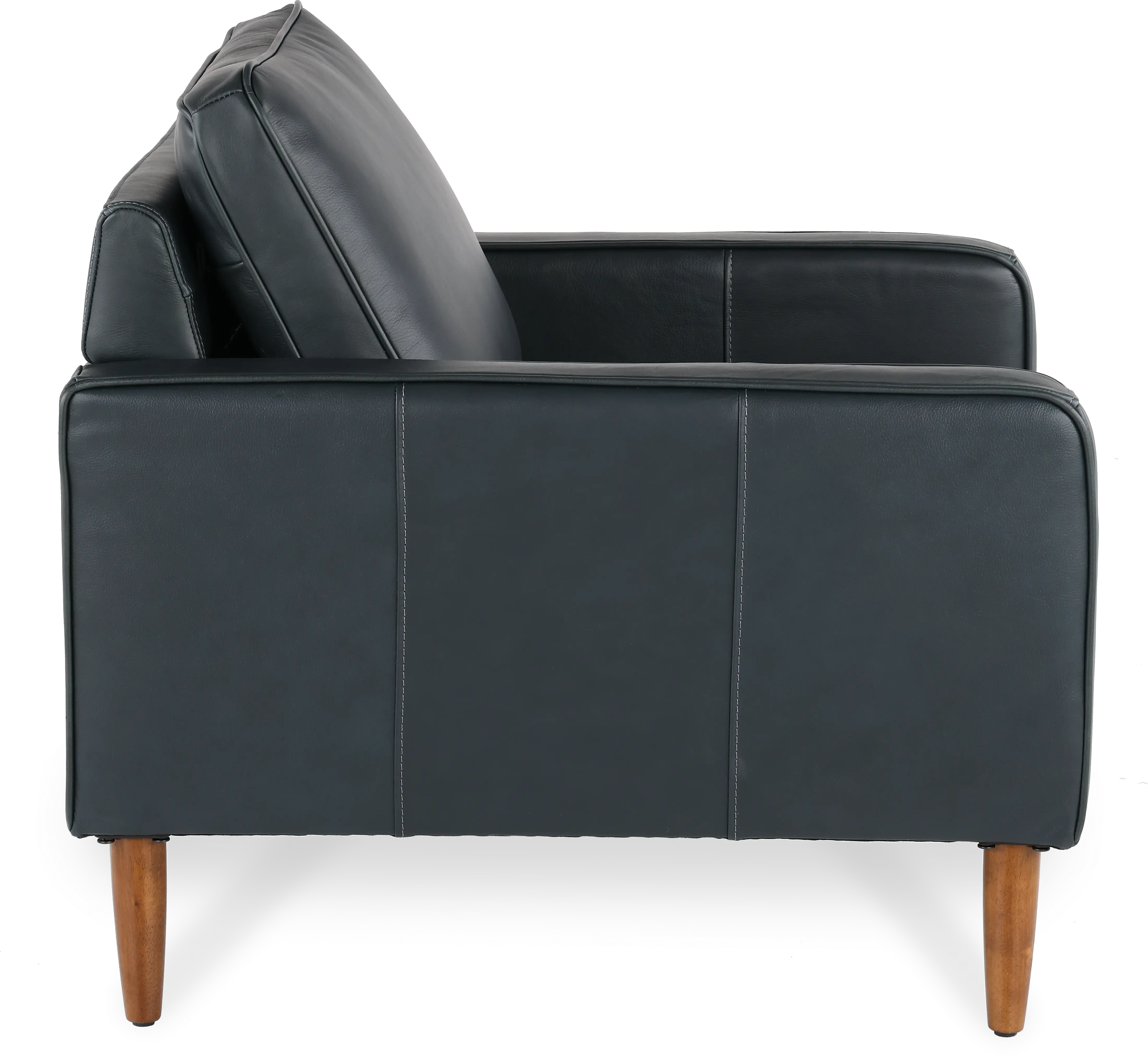 Volcano Blue Leather Chair-6