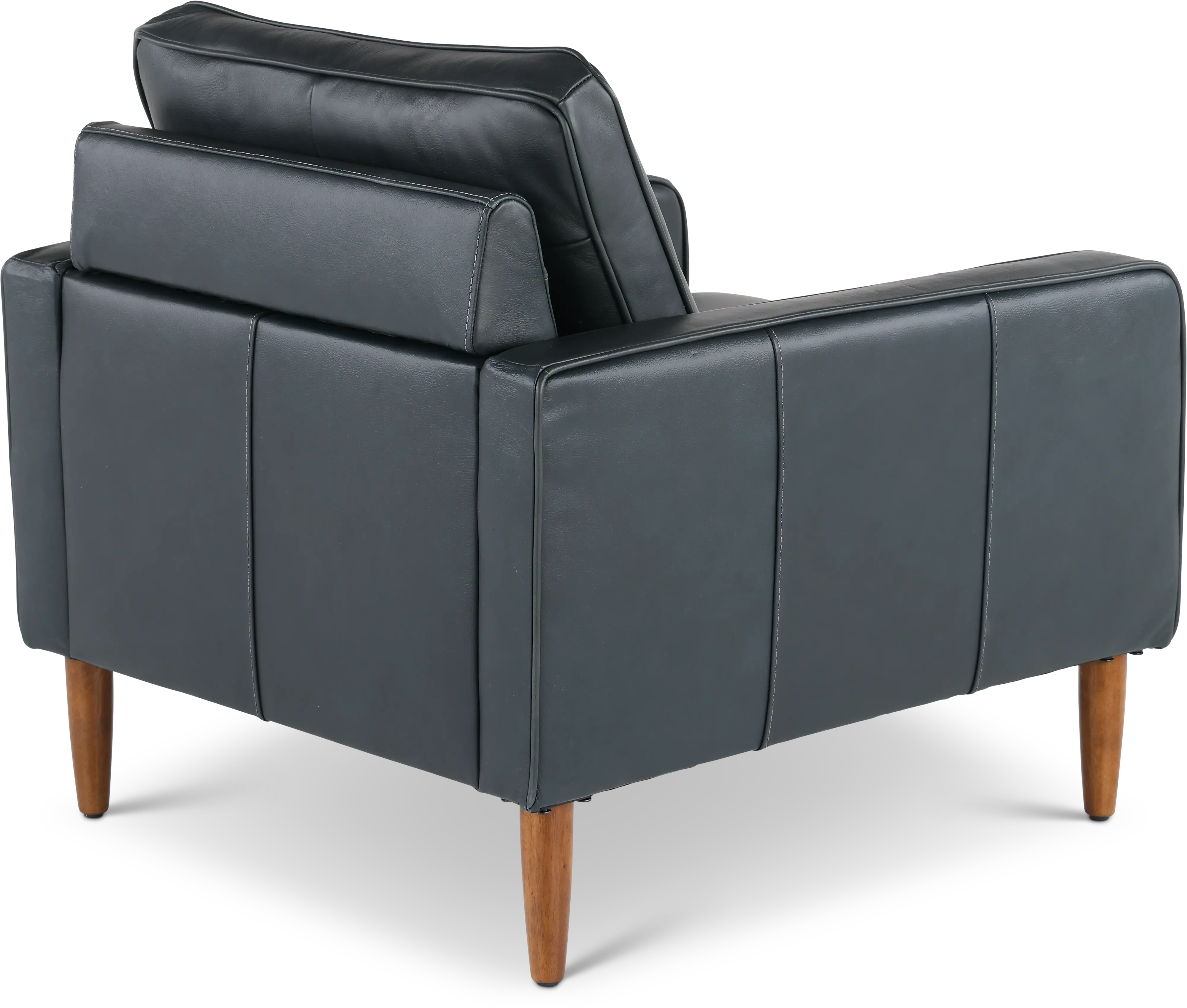 Volcano Blue Leather Chair-7