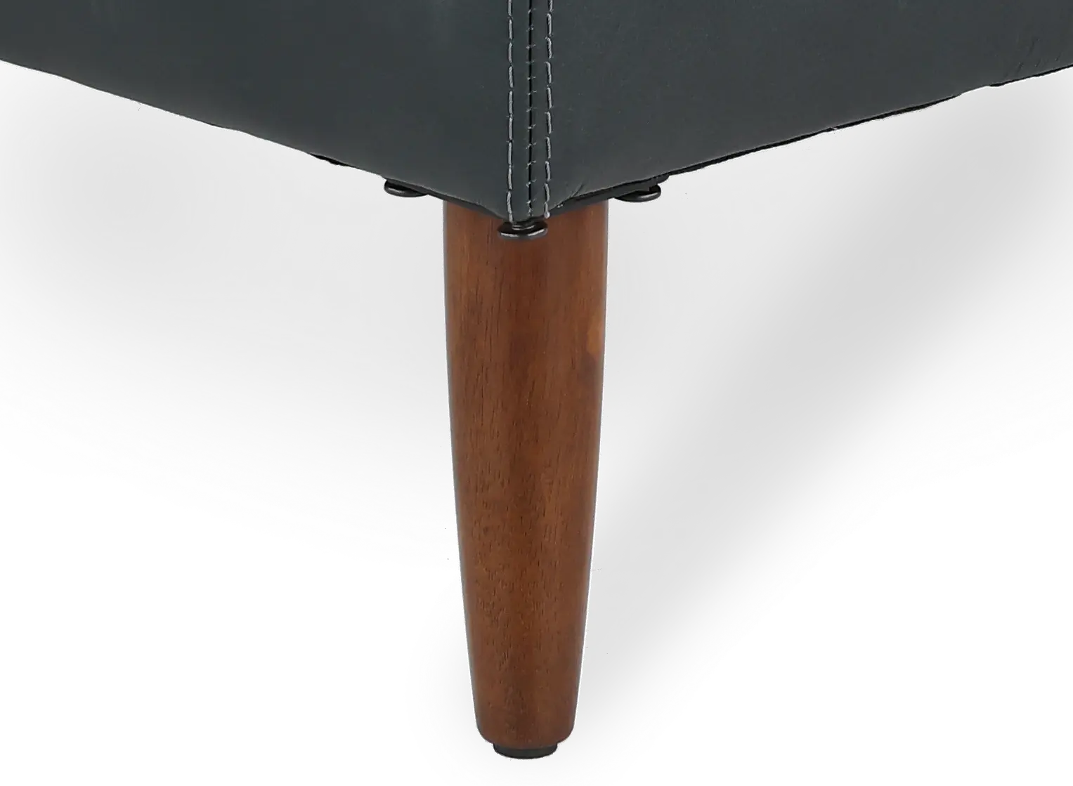Volcano Blue Leather Ottoman-6