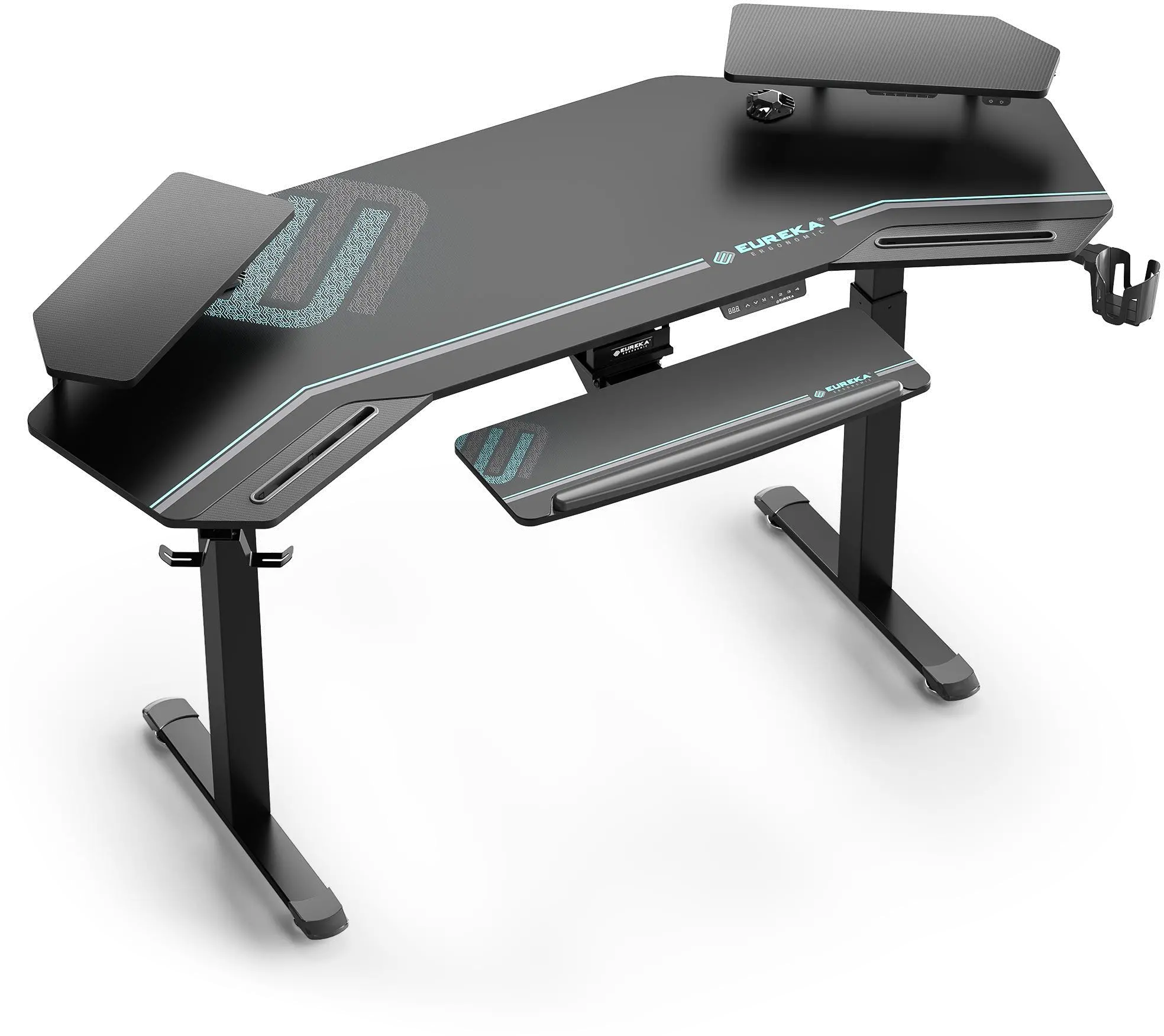 Aero Wing Black Modern Standing Desk-1