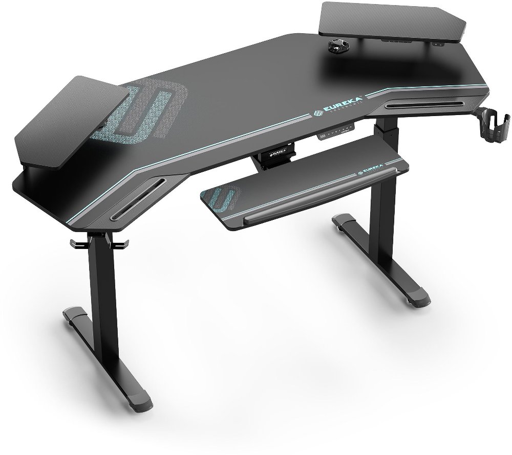Aero Wing Black Modern Standing Desk