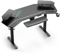 Aero Wing Black Modern Standing Desk