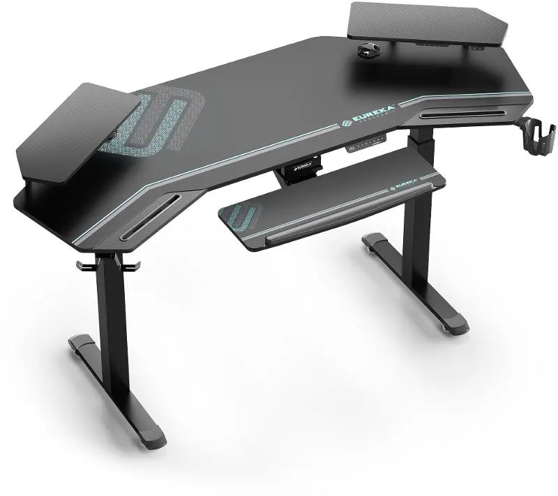 Aero Wing Black Modern Standing Desk
