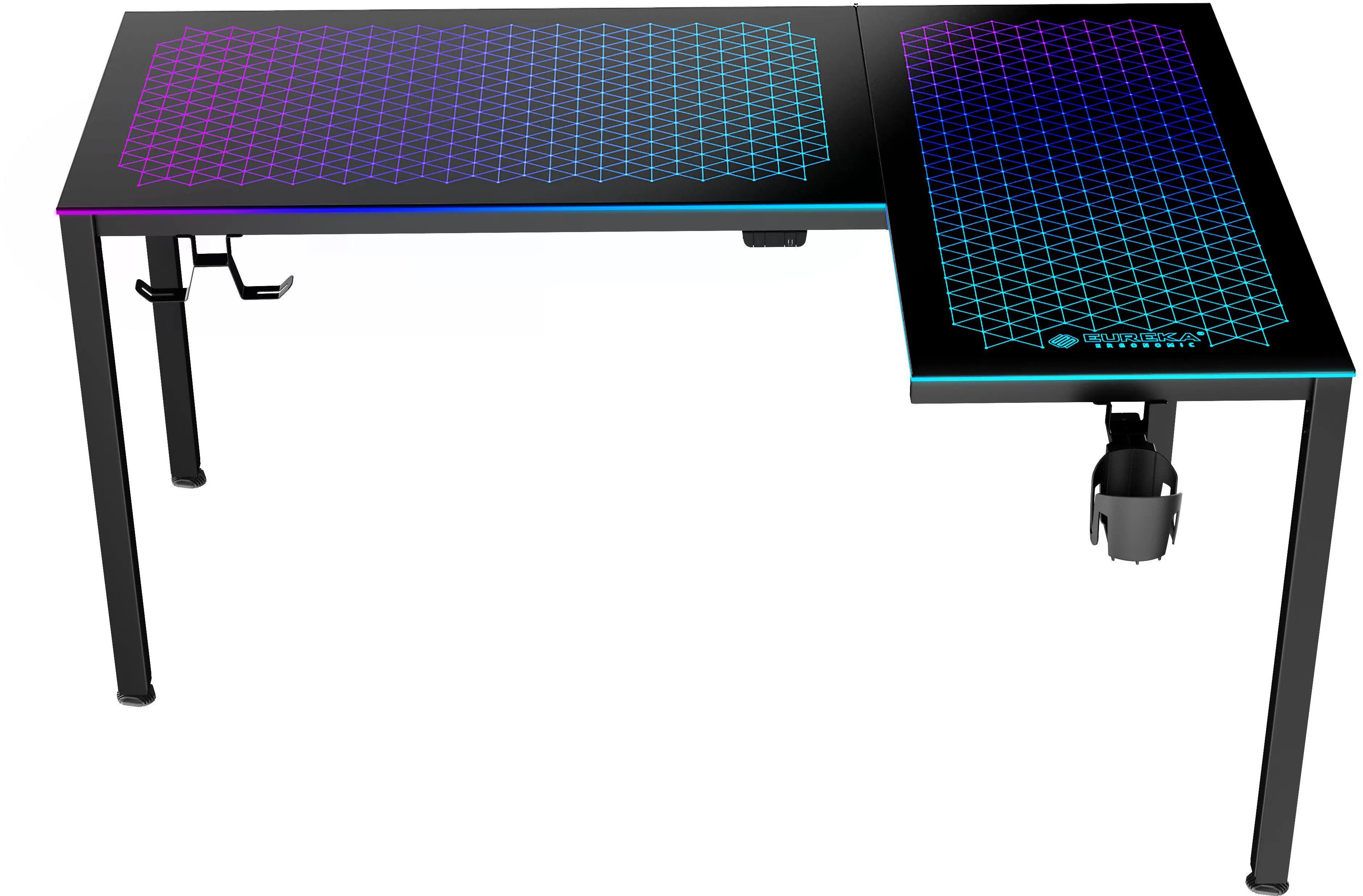 Spectrum Black L Shaped Gaming Desk-1