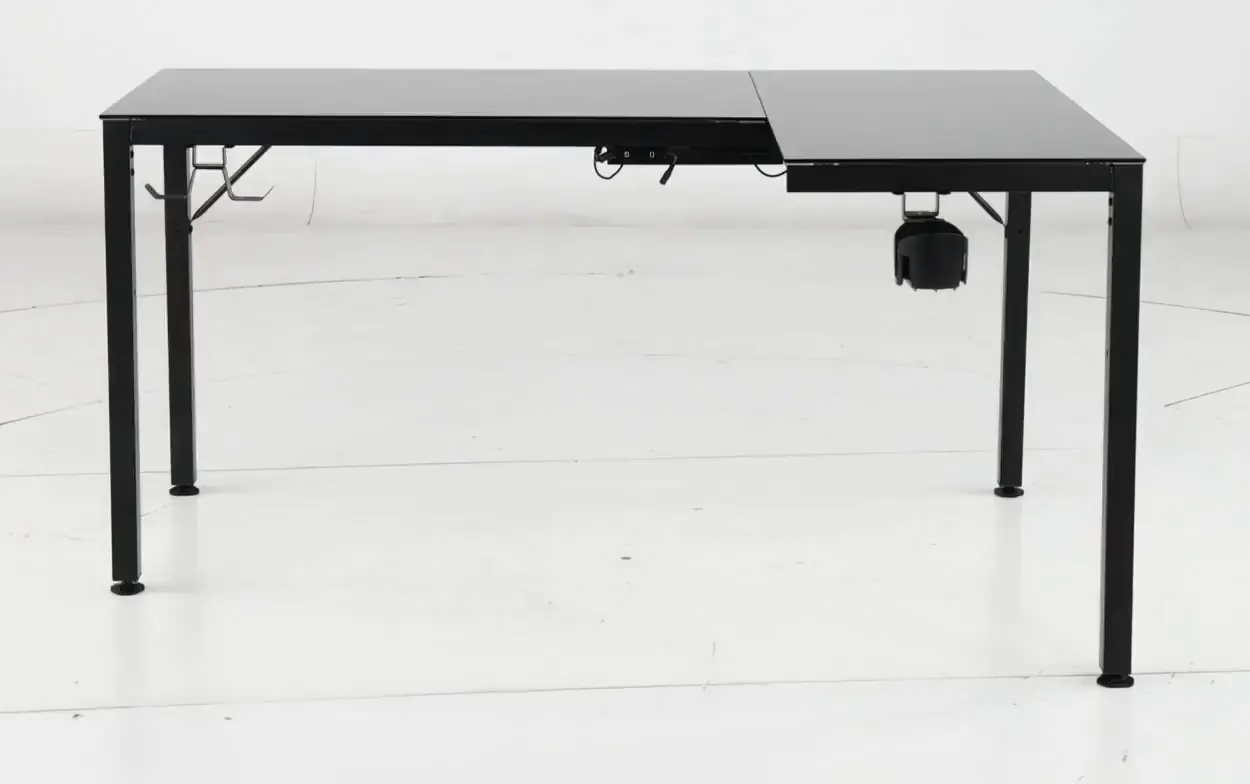 Spectrum Black L Shaped Gaming Desk-6