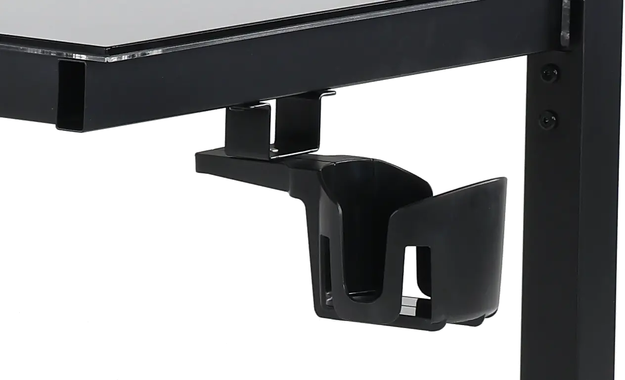 Spectrum Black L Shaped Gaming Desk-7