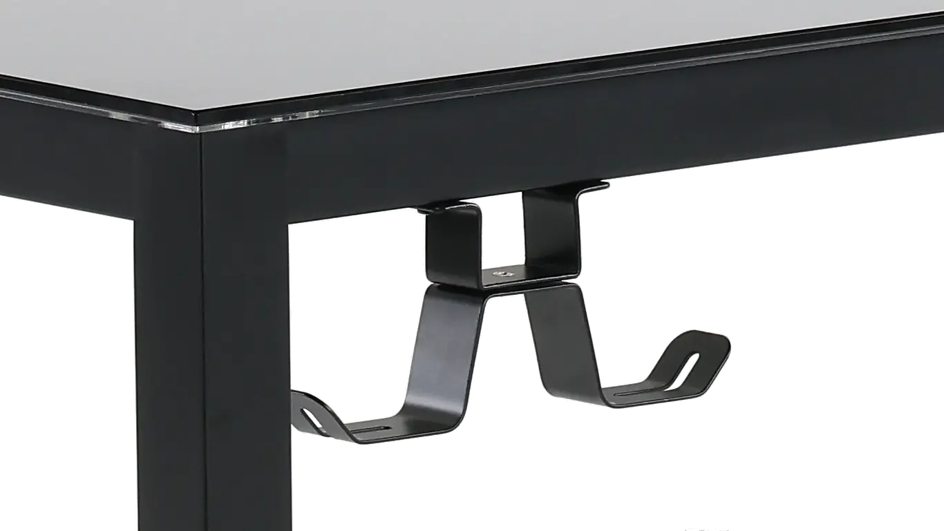 Spectrum Black L Shaped Gaming Desk-8