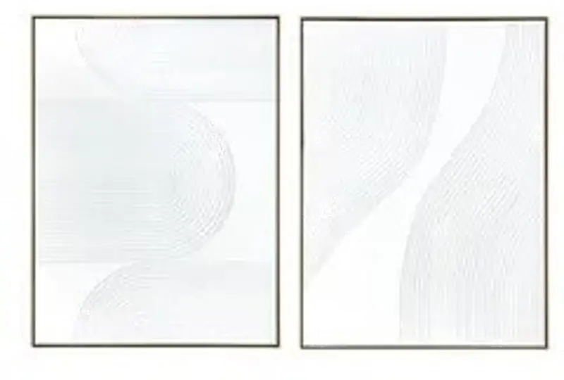 White Ways Framed Art