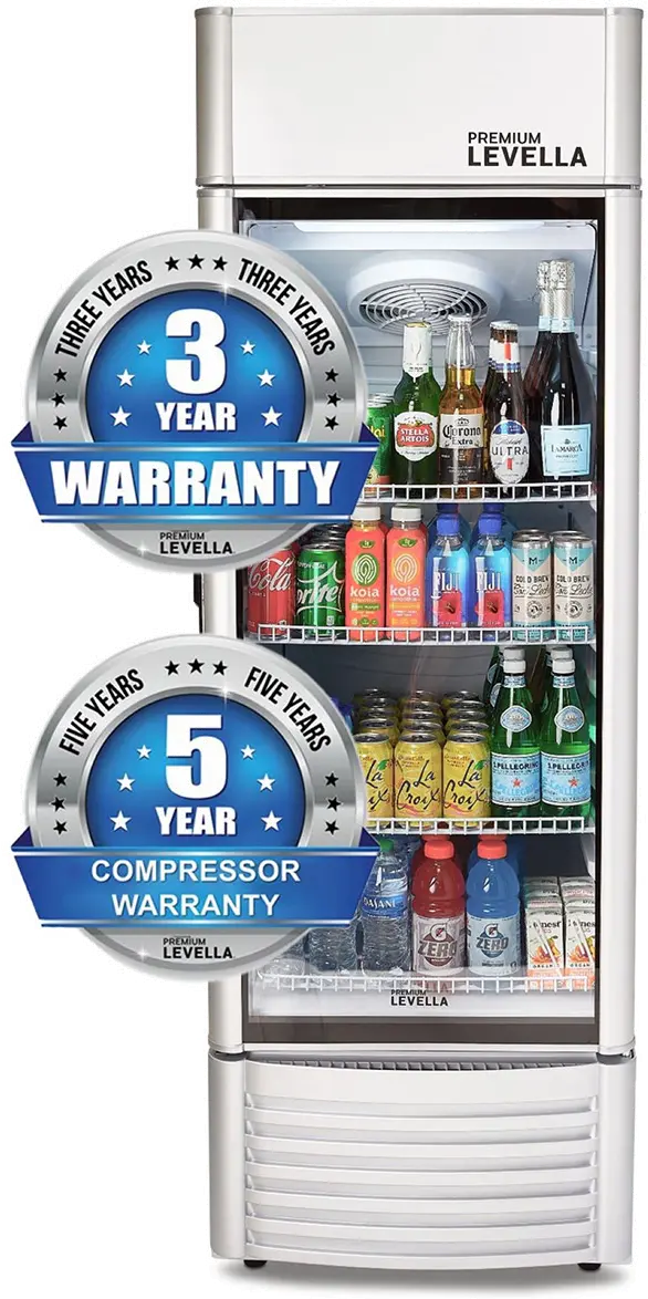 Levella 9.0 Cu Ft Display Beverage Refrigerator - Silver-7