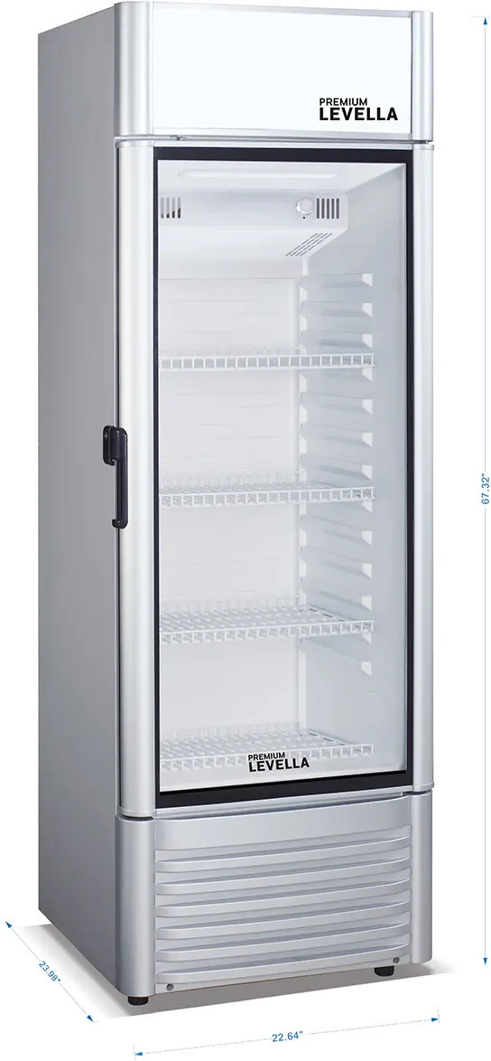 Levella 9.0 Cu Ft Display Beverage Refrigerator - Silver-8