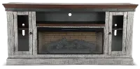 Avalon Gray 82  Fireplace TV Stand