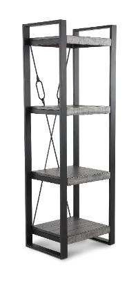 Ferrand Gray Bookcase Pier