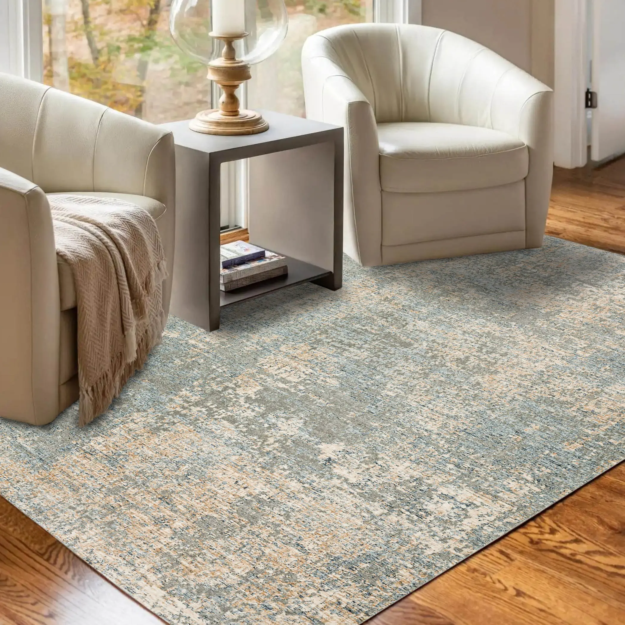 RG6GN8X10 Regal 8 x 10 Granite Gray Area Rug-4