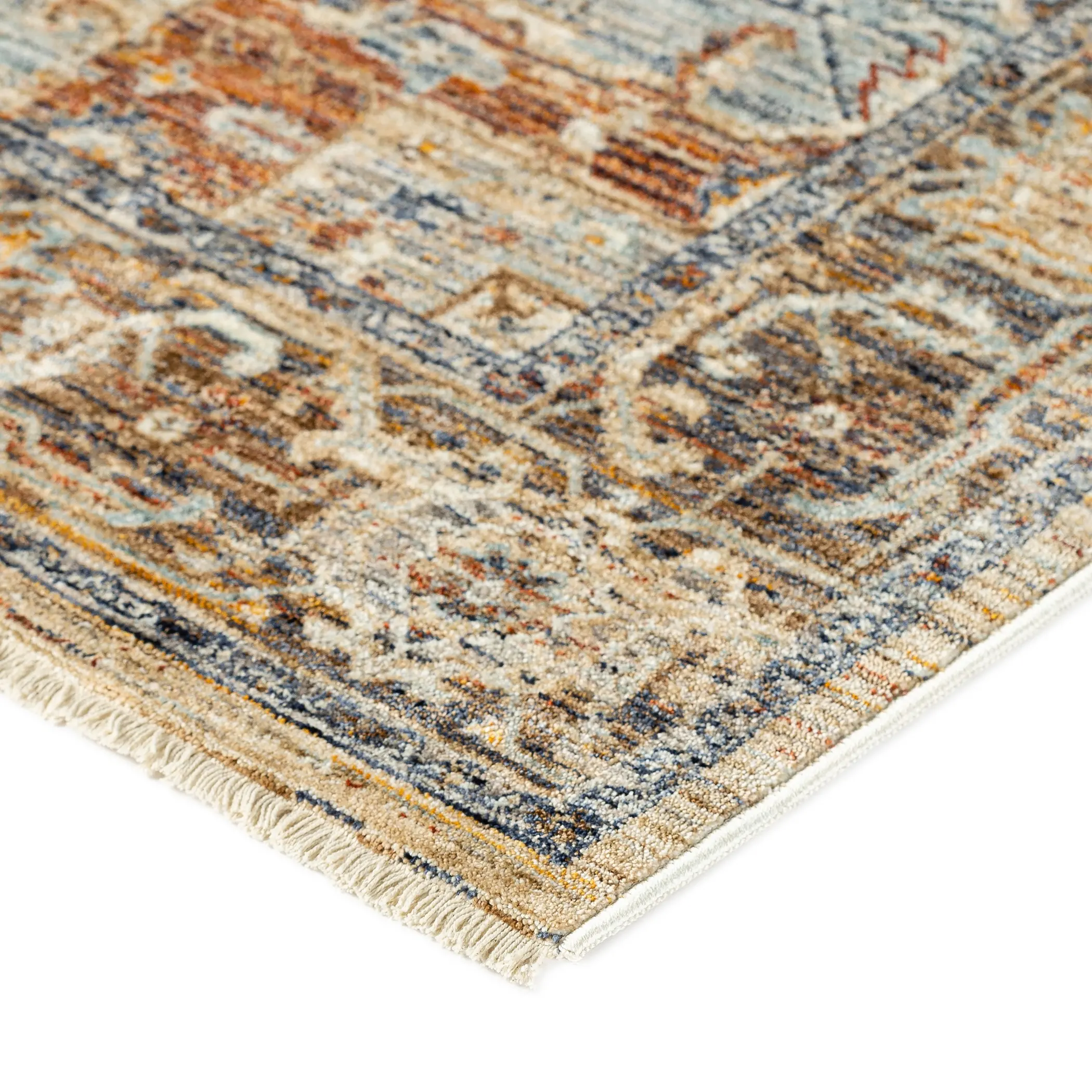 BE2RW8X10 Bergama 8 x 10 Riverview Blue Area Rug-3