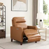 Havana Cognac Brown Zero Gravity Power Recliner