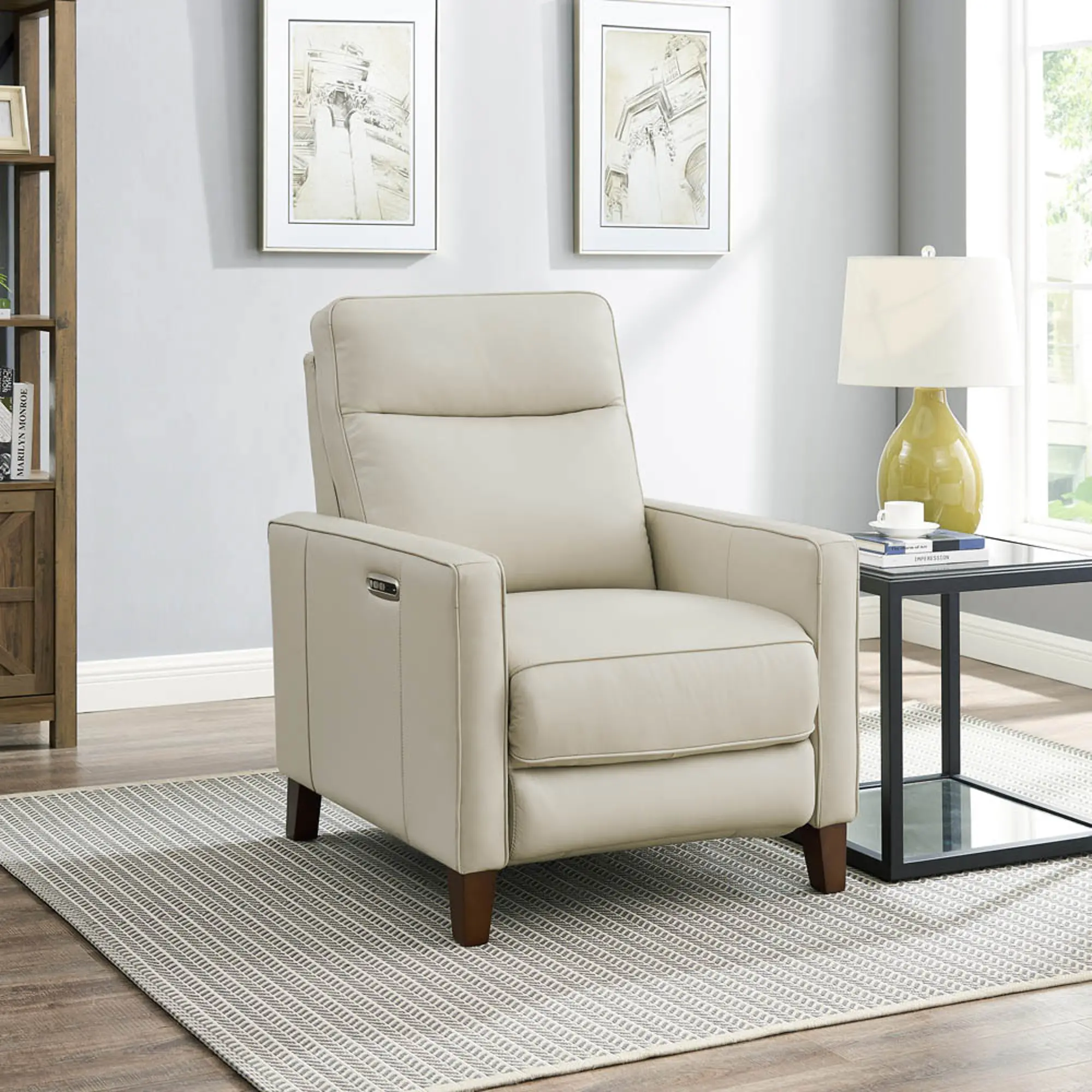 Havana Vanilla White Zero Gravity Power Recliner | RC Willey