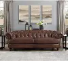 Nottingham Caramel Brown Leather Sofa