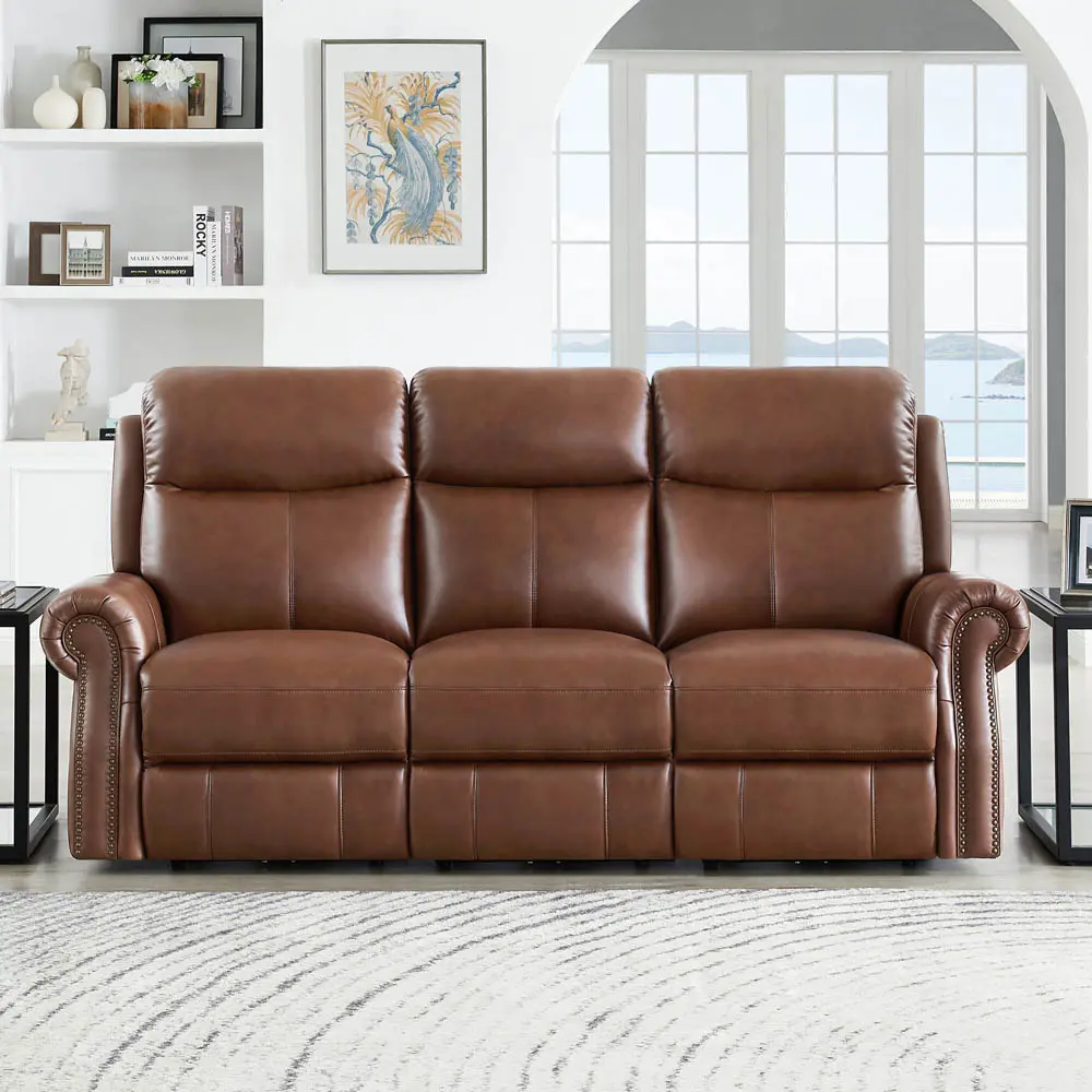 Raymond Pecan Brown Zero Gravity Power Reclining Sofa-2