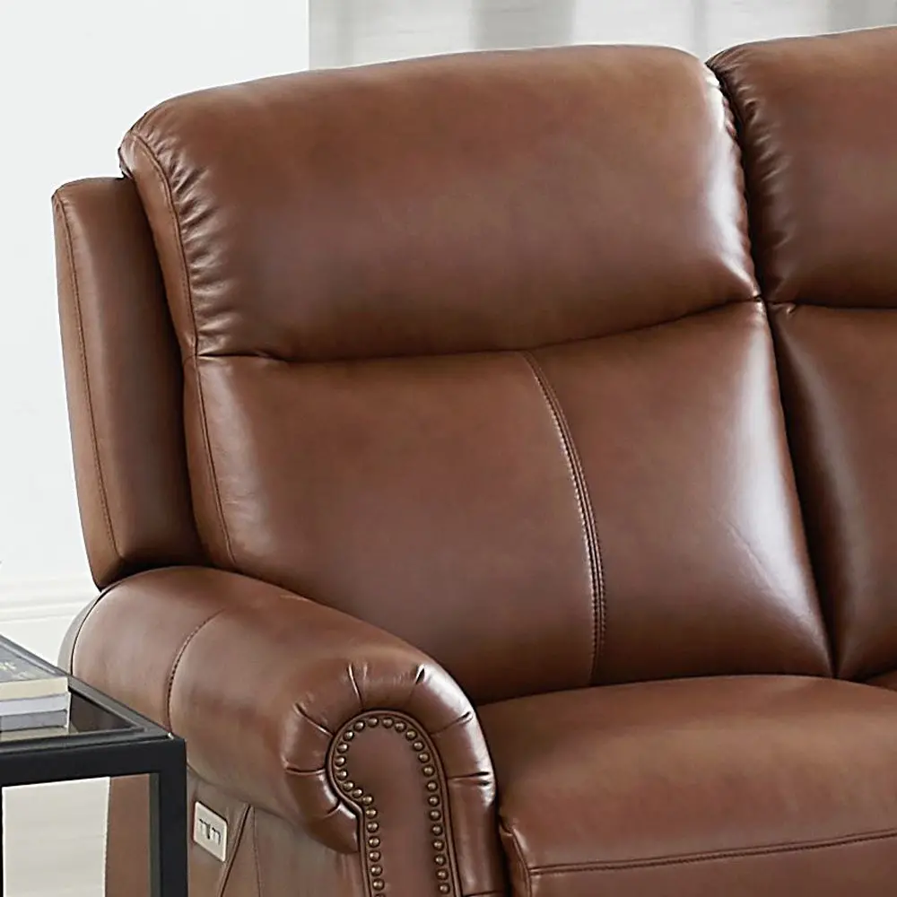 Raymond Pecan Brown Zero Gravity Power Reclining Sofa-5