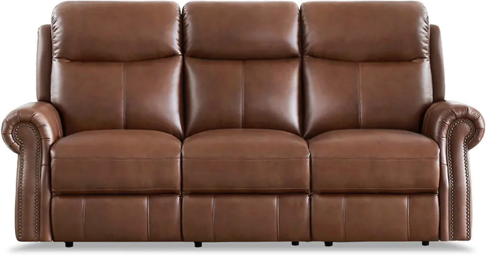 Raymond Pecan Brown Zero Gravity Power Reclining Sofa-1