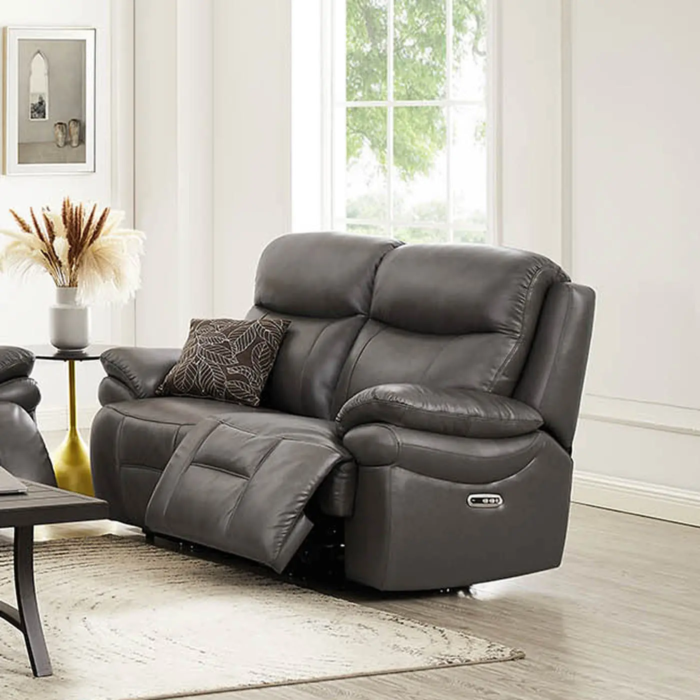 Summerlands Ash Gray Zero Gravity Power Reclining Loveseat-2