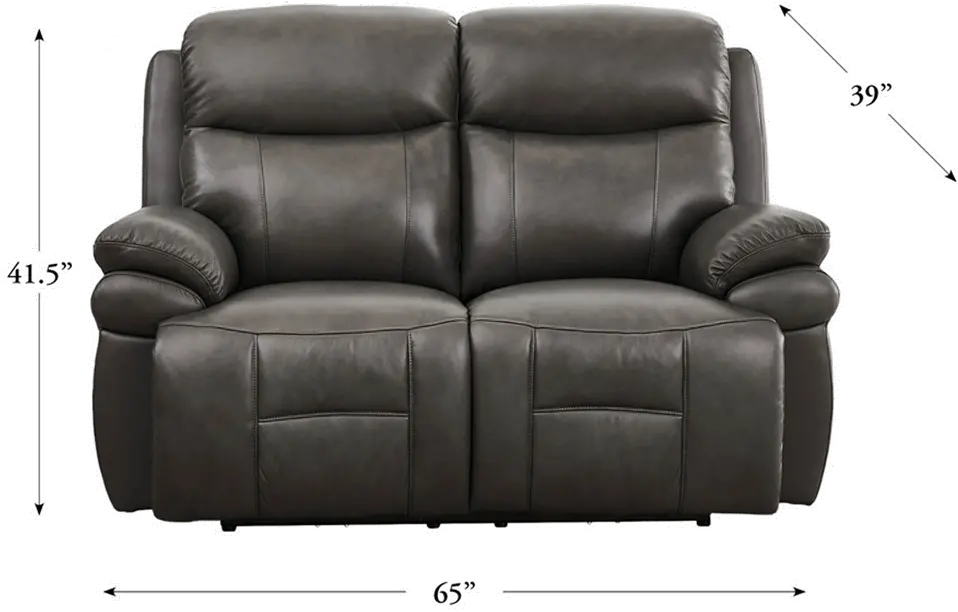 Summerlands Ash Gray Zero Gravity Power Reclining Loveseat-3