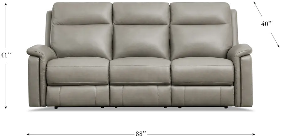 Cozy Gray Zero Gravity Power Reclining Sofa-9