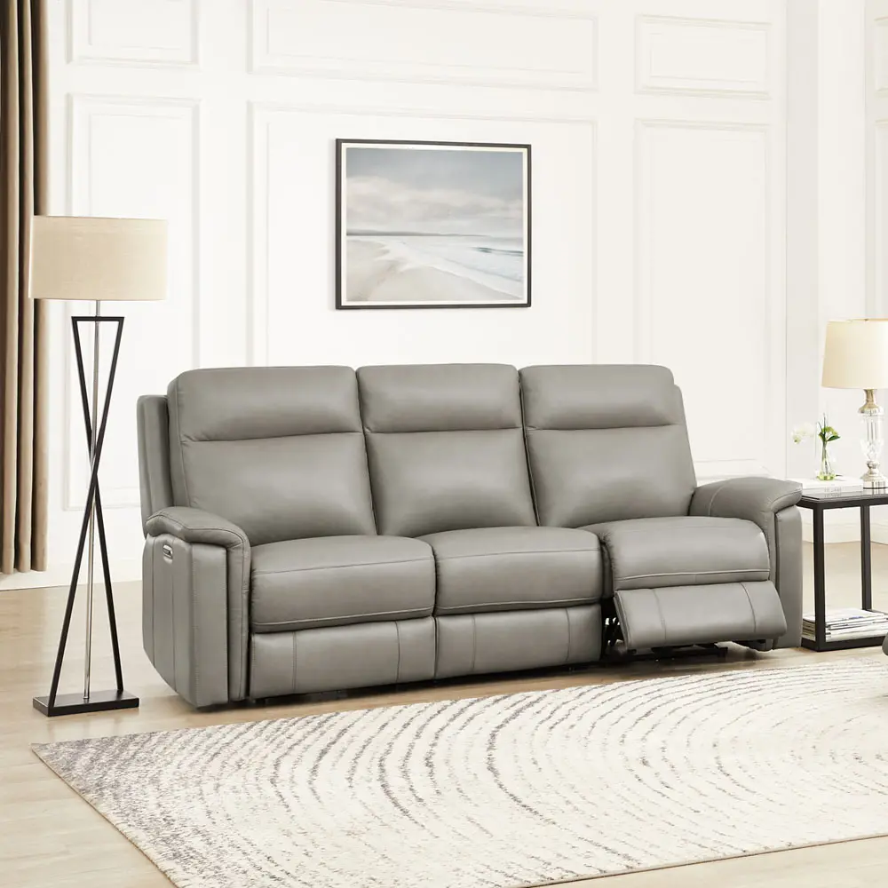 Cozy Gray Zero Gravity Power Reclining Sofa-3