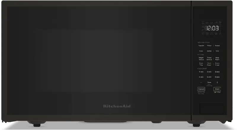 KitchenAid 2.2 Cu Ft Countertop Microwave - Black Stainless Steel