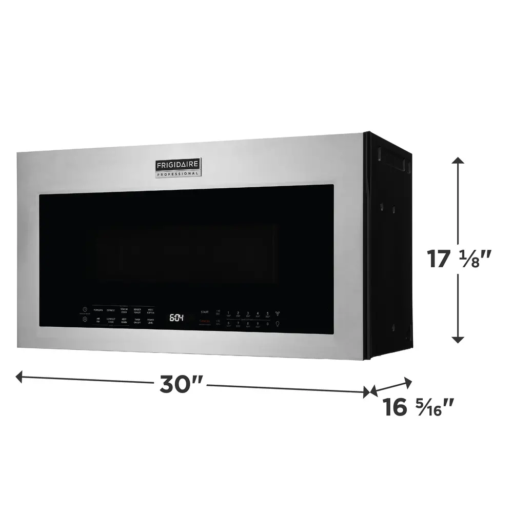 PMOS1980AF Frigidaire 1.9 Cu. Ft. Over-the Range Microwave with Air Fry - Stainless Steel-3