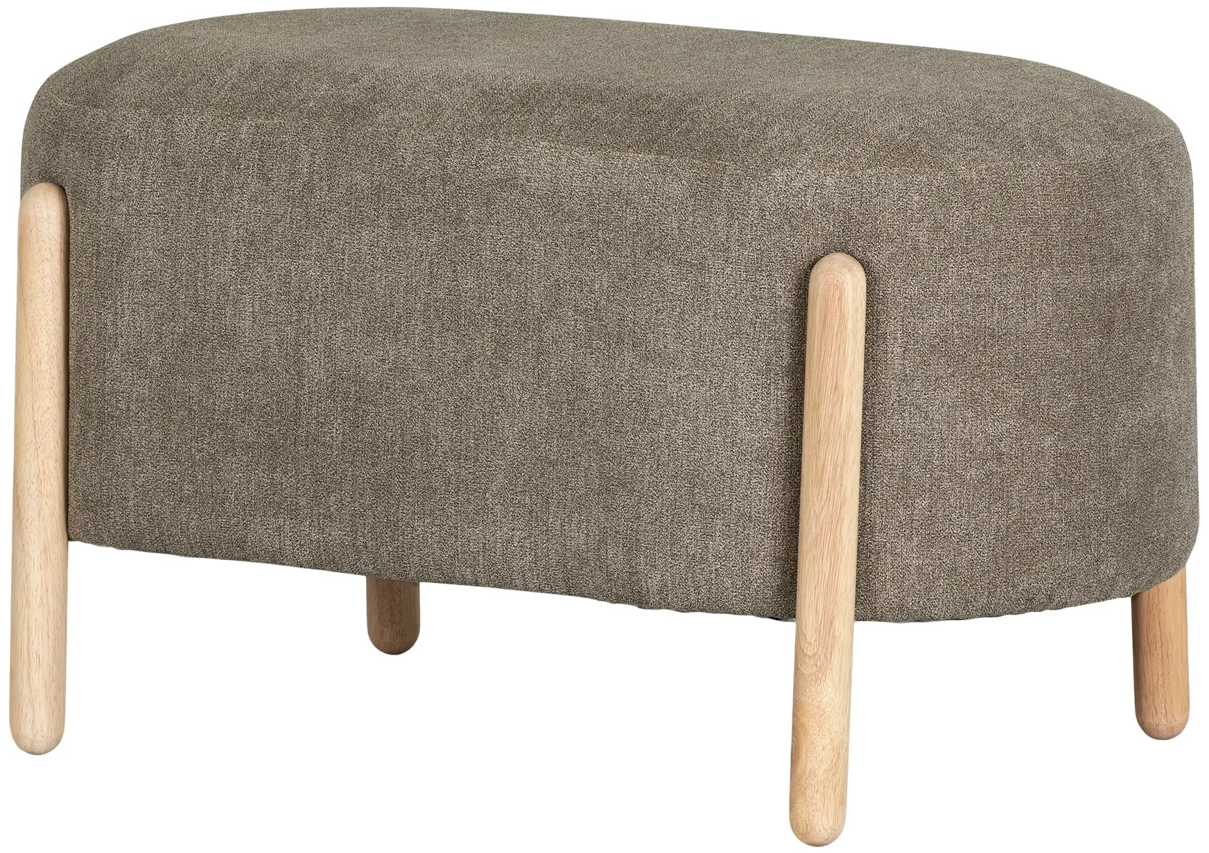 14682 Flam Gray Upholstered Bench - South Shore-1