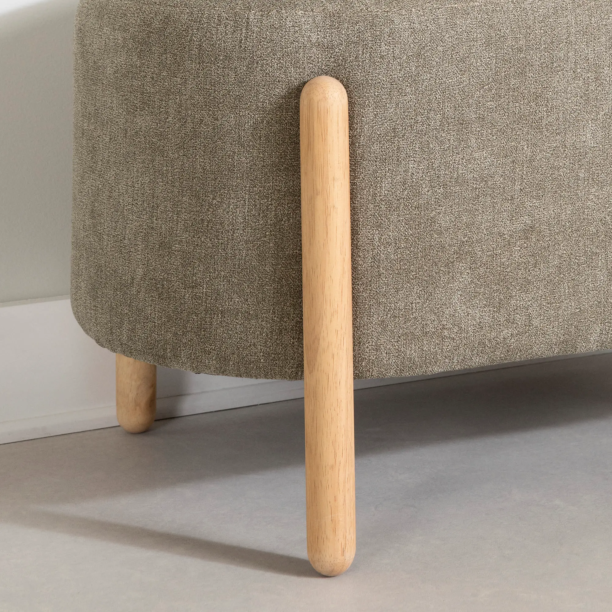 14682 Flam Gray Upholstered Bench - South Shore-5