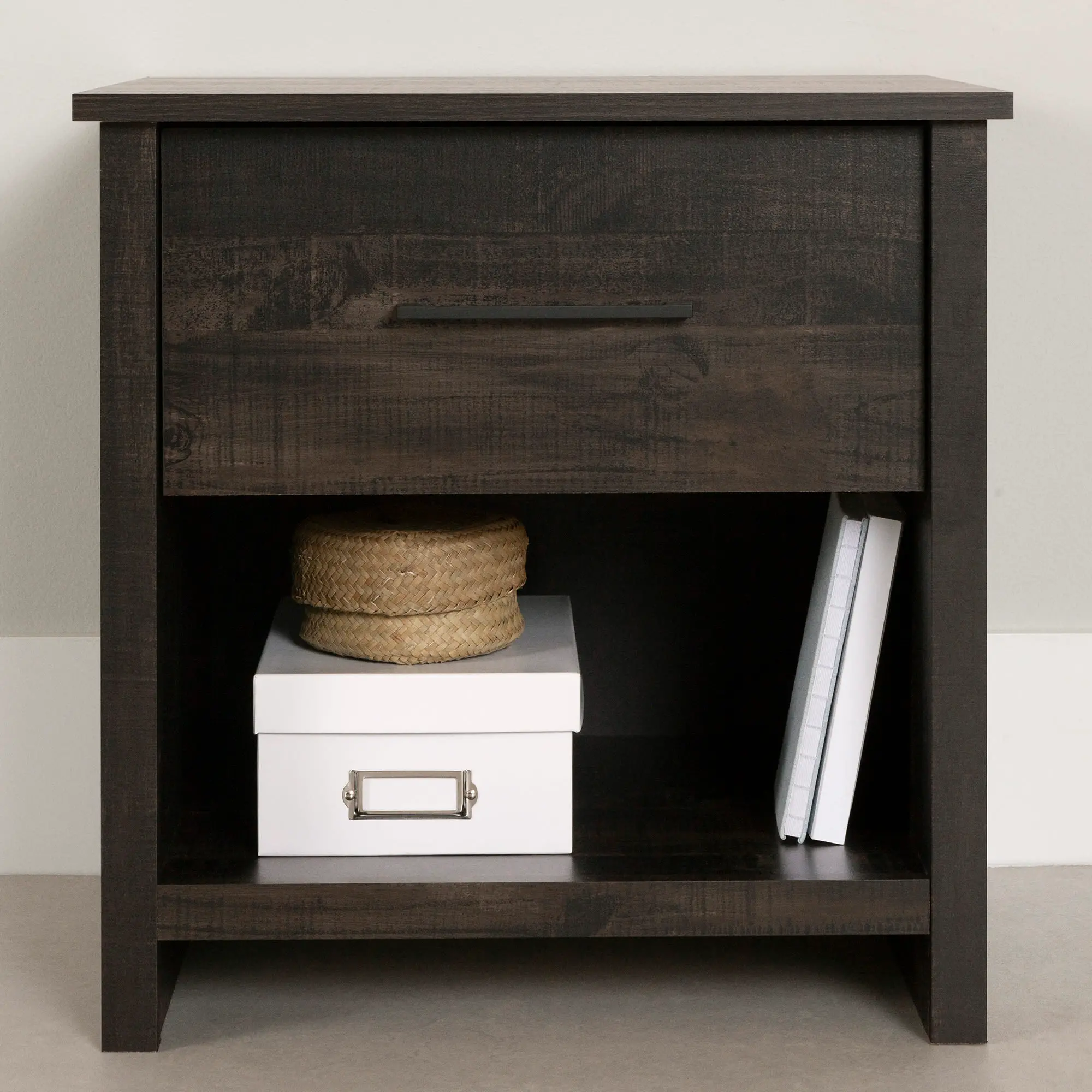 14755 Fernley Rubbed Black Nightstand - South Shore-5