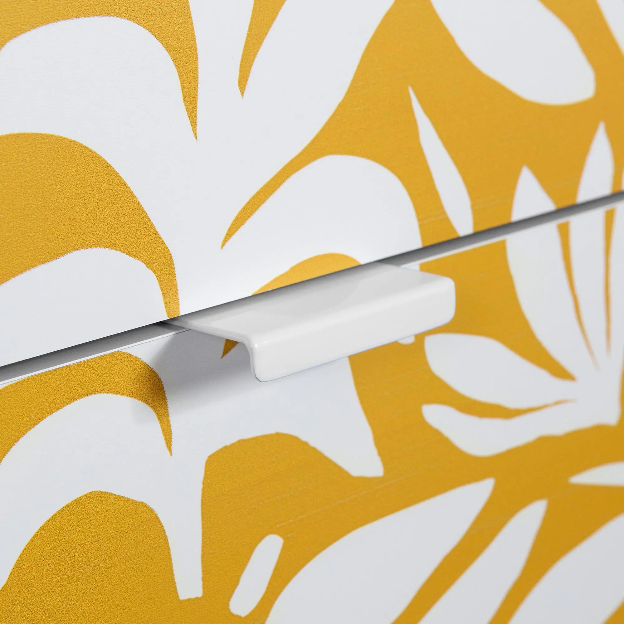 15597 Bloom White and Yellow Dresser-8