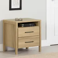 15639 Gravity Natural 2-Drawer Nightstand - South Shore