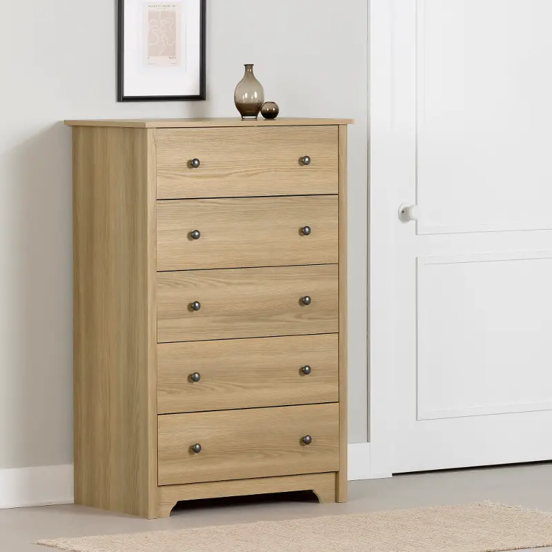 Vito Natural Ash 5-Drawer Chest