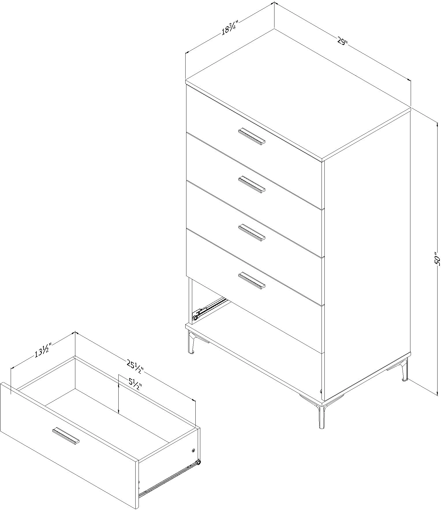 15647 Musano Oak 5-Drawer Chest-4