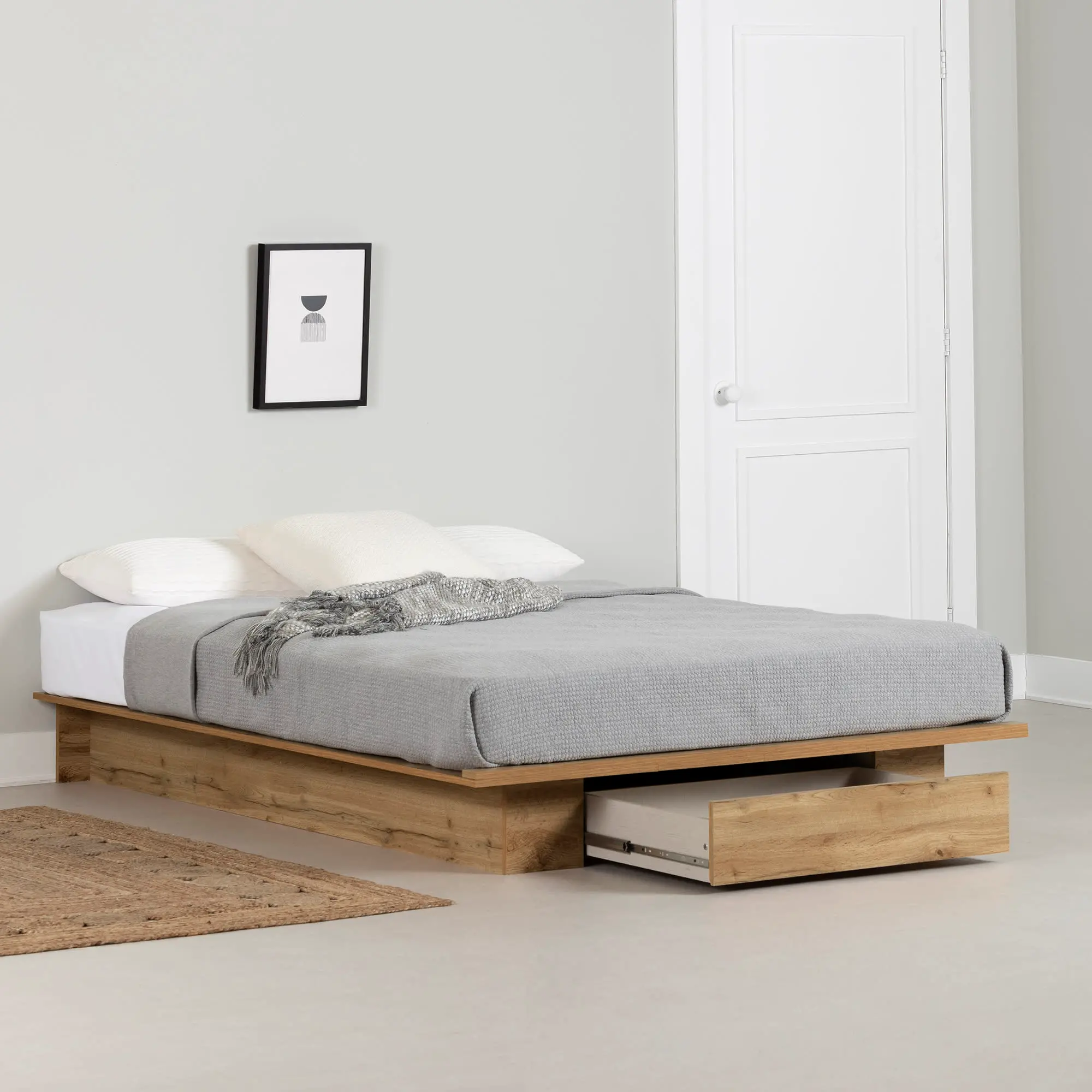 15729 Musano Oak Full/Queen Platform Bed-2