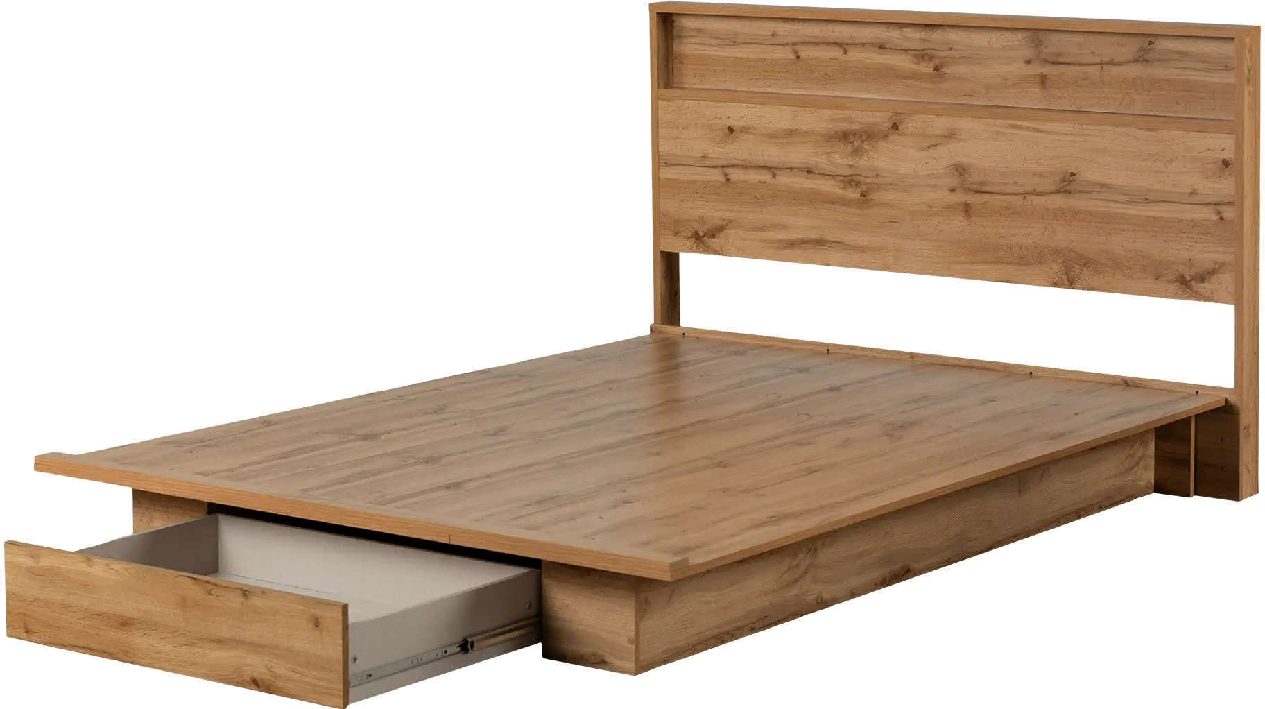 15734 Cavalleri Oak Full-Queen Platform Bed - South Shore-1