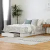 3340215 South Shore Holland Full/Queen Platform Bed with drawer, Pure White